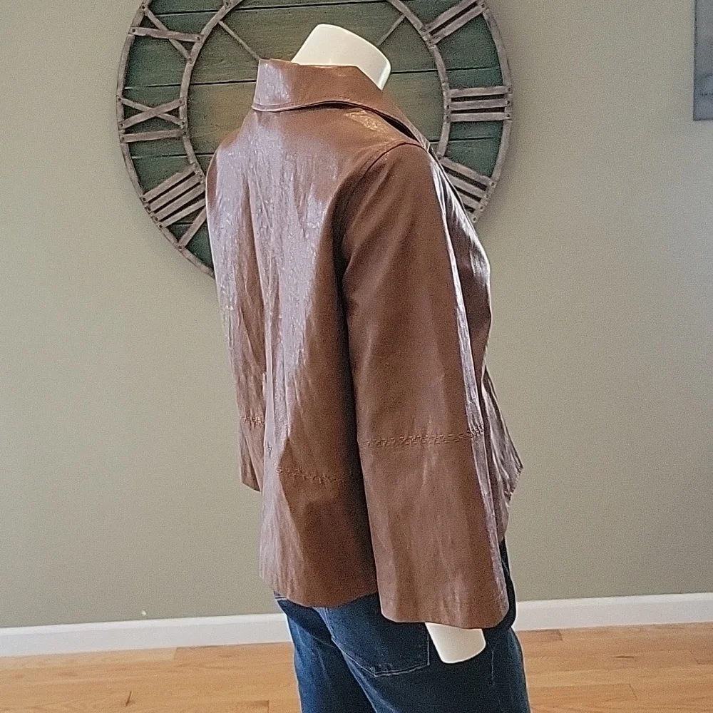 Anthropologie Hayden Faux Leather Jacket. - Picture 10 of 16